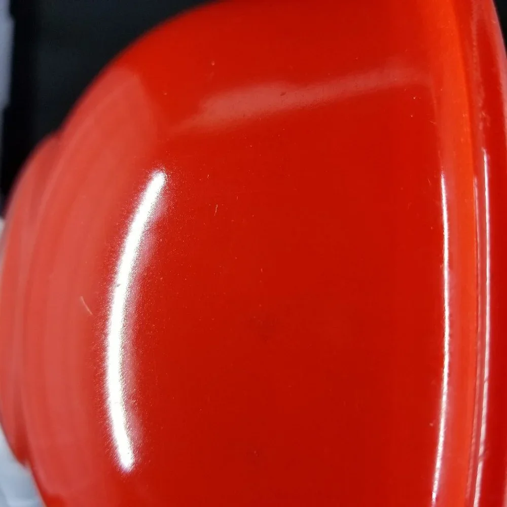 PYREX 322 1L Red Mixing Bowl Clear Bottom Vintage 1980s [ 2nd of of 2]